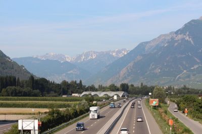 mercredi matin, vue vers l'ouest.
