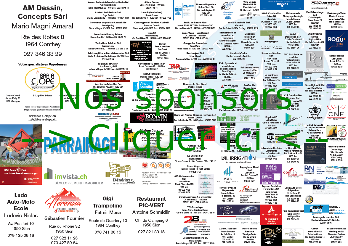 Un grand merci à nos sponsors!